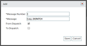 Canned message example